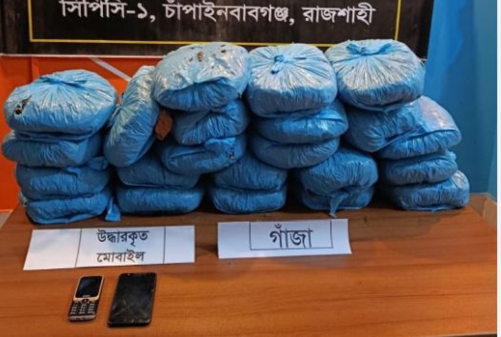 চাঁপাইনবাবগঞ্জে গাঁজাসহ মাদক কারবারী আটক