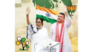পশ্চিমবঙ্গে দ্বিতীয় দফার ভোট শুরু, তুঙ্গে মমতা-শুভেন্দু লড়াই
