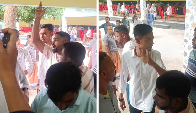 বাগমারায় দলিল লেখক সমিতির নামে অতিরিক্ত টাকা আদায়, বিক্ষোভ