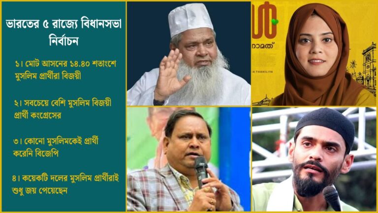 ভারতের ৫ রাজ্যে বিধানসভা নির্বাচনে বিজয়ী ১০৭ মুসলিম প্রার্থী