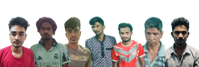 নগরীতে মাদকবিরোধী অভিযানে আটক ৭