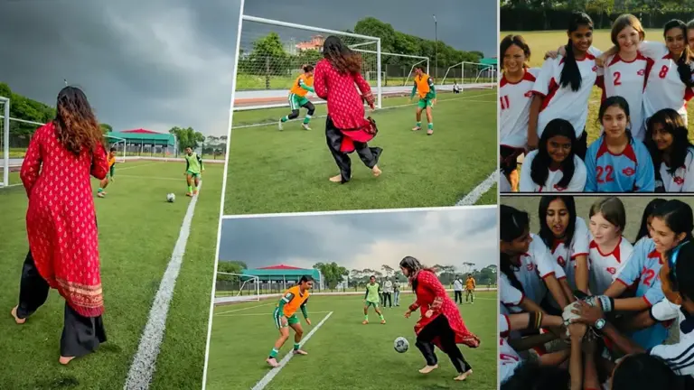 গোল করে বাঁ পায়ের জাদু দেখালেন জাইমা রহমান