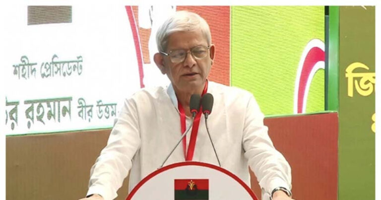 শহীদ জিয়ার স্বাধীনতা ঘোষণার মধ্য দিয়েই মুক্তিযুদ্ধের সূচনা হয় : মির্জা ফখরুল