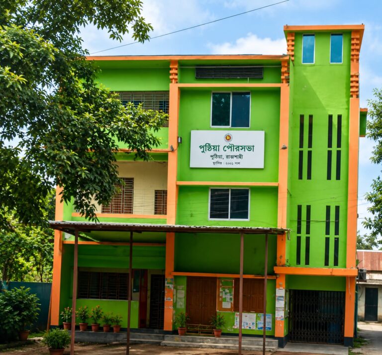 ২৫ বছরেও নিজের ঠিকানা পায়নি পুঠিয়া পৌরসভা!