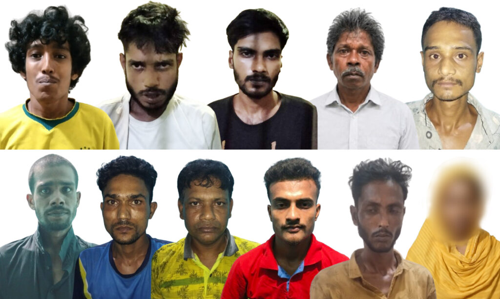 নগরীতে পুলিশের মাদকবিরোধী অভিযানে নারীসহ ১১ মাদক কারবারি গ্রেপ্তার
