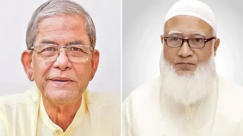নবনির্বাচিত প্রেসিডেন্ট মির্জা  ফখরুলকে জামায়াত আমীরের অভিনন্দন