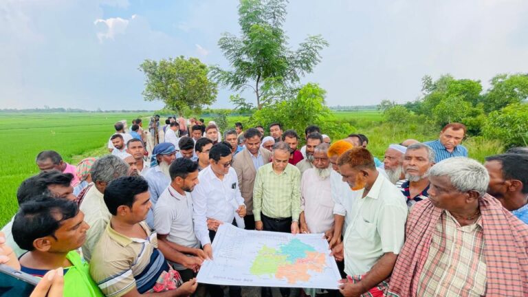 বরেন্দ্র অঞ্চলের সেচ ও পানি ব্যবস্থাপনা পরিদর্শনে বিএমডিএ’র চেয়ারম্যান হাসান জাফির তুহিন