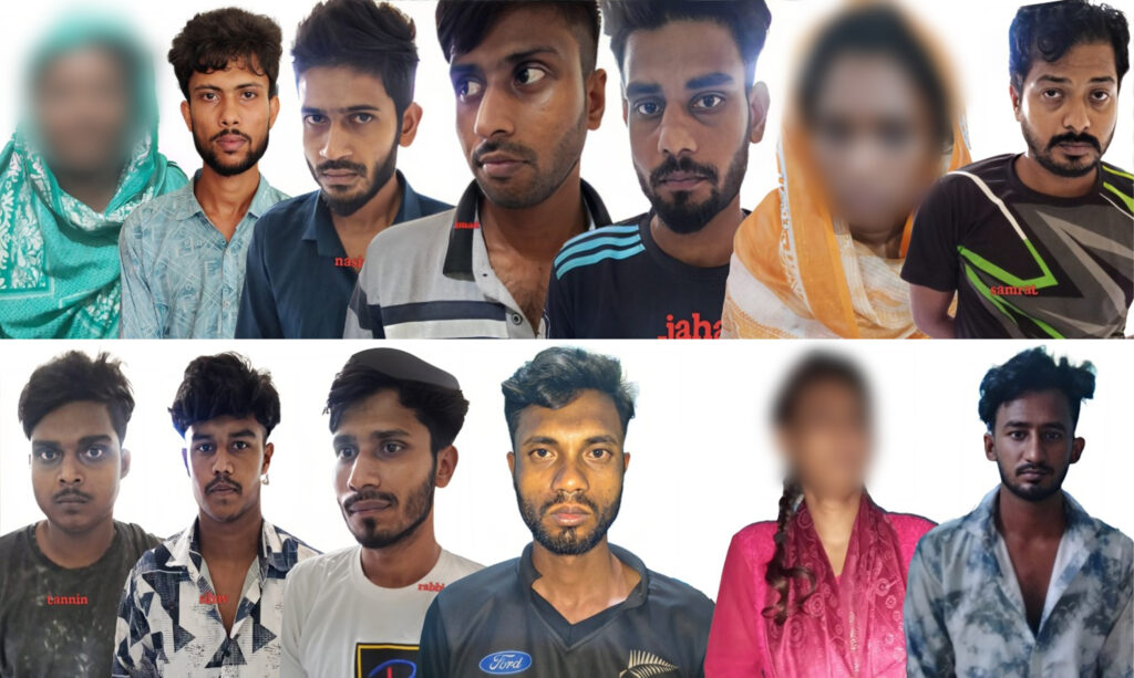 রাজশাহীতে পুলিশের মাদকবিরোধী অভিযানে নারীসহ গ্রেপ্তার ১৬