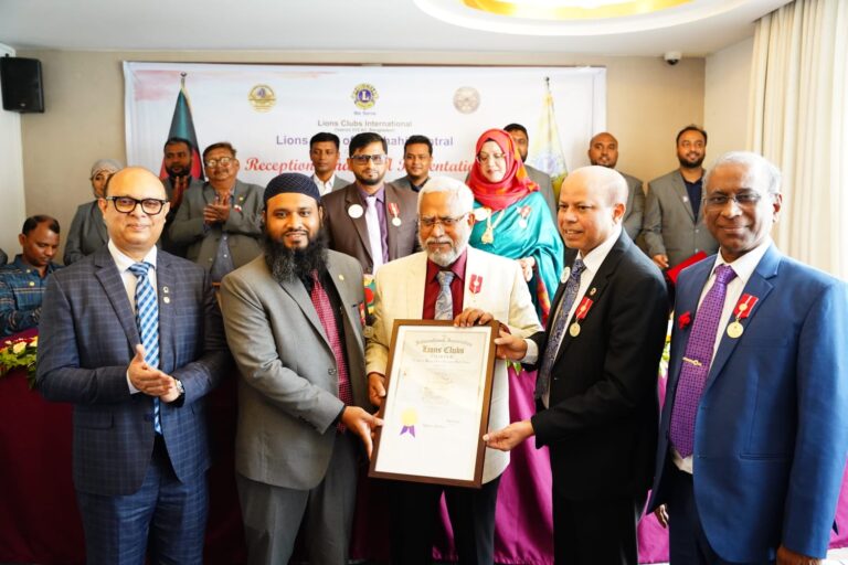 লায়ন্স ক্লাব অব রাজশাহী  সেন্ট্রাল এর ক্লাব চাটার্ড উপস্থাপন ও অভিষেক