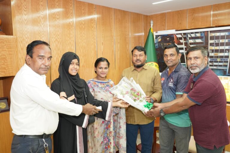রাসিক প্রশাসকের সঙ্গে বিভাগীয় কারাতে রেফারি কমিশনের সদস্যবৃন্দের সাক্ষাৎ