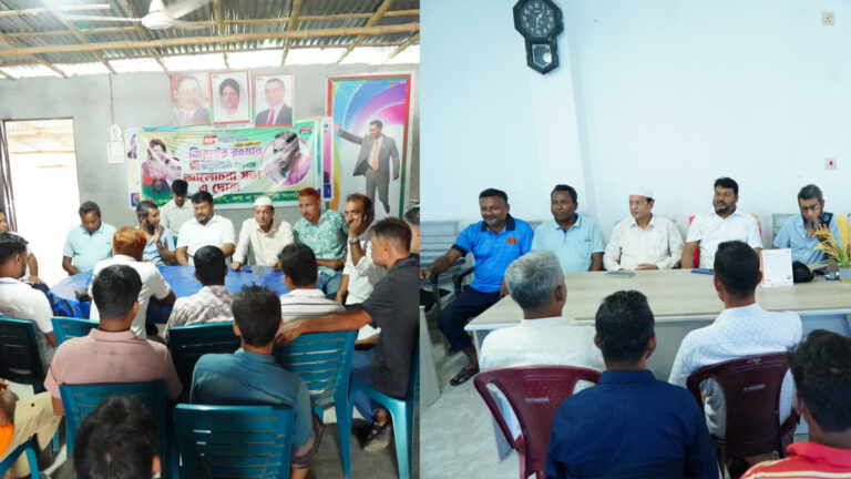 রাসিক প্রশাসকের সাথে মোহনপুর ও  কেশরহাট বিএনপি নেতৃবৃন্দের সাক্ষাৎ