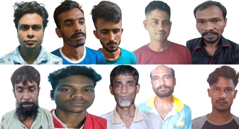 নগরীতে মাদকবিরোধী অভিযানে ১৪ মাদক কারবারী গ্রেপ্তার