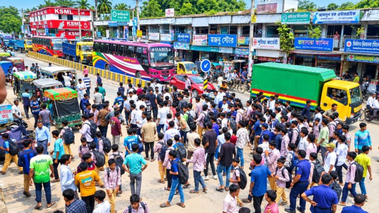 বানেশ্বরে শিক্ষকের মৃত্যুর তদন্ত চেয়ে ক্লাস বর্জন, মহাসড়ক অবরোধ