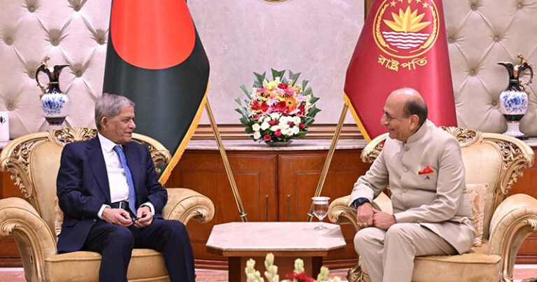ভারতের সঙ্গে অমীমাংসিত ইস্যু দ্রুত সমাধানের আহ্বান প্রেসিডেন্টের