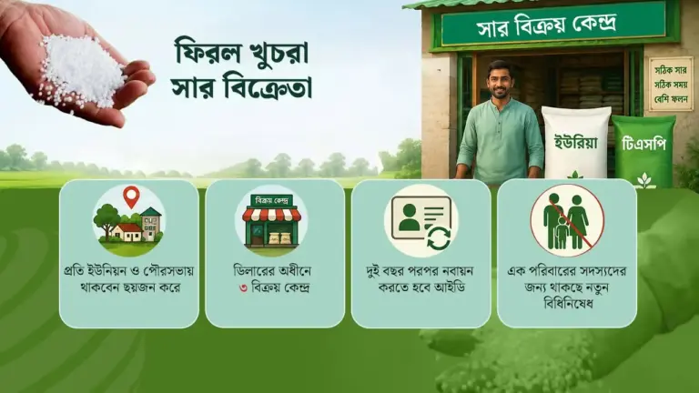 সার বিক্রিতে ফিরল খুচরা বিক্রেতা বাধ্যতামূলক হচ্ছে আইডি কার্ড