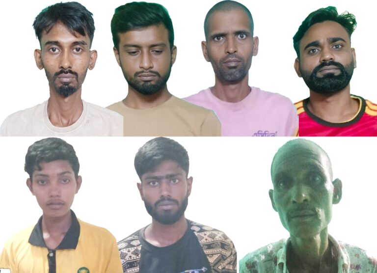 নগরীতে পুলিশের মাদকবিরোধী  অভিযানে ৭ কারবারী গ্রেপ্তার