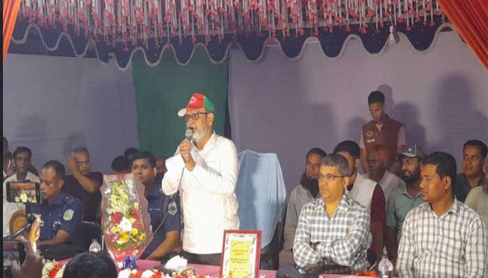 নিয়ামতপুরে পূজামণ্ডপ পরিদর্শনে এমপি