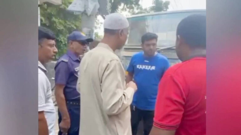 শিবগঞ্জে পৌরসভার কাজে বাধা ও গাড়ি ভাংচুর, আটক ১